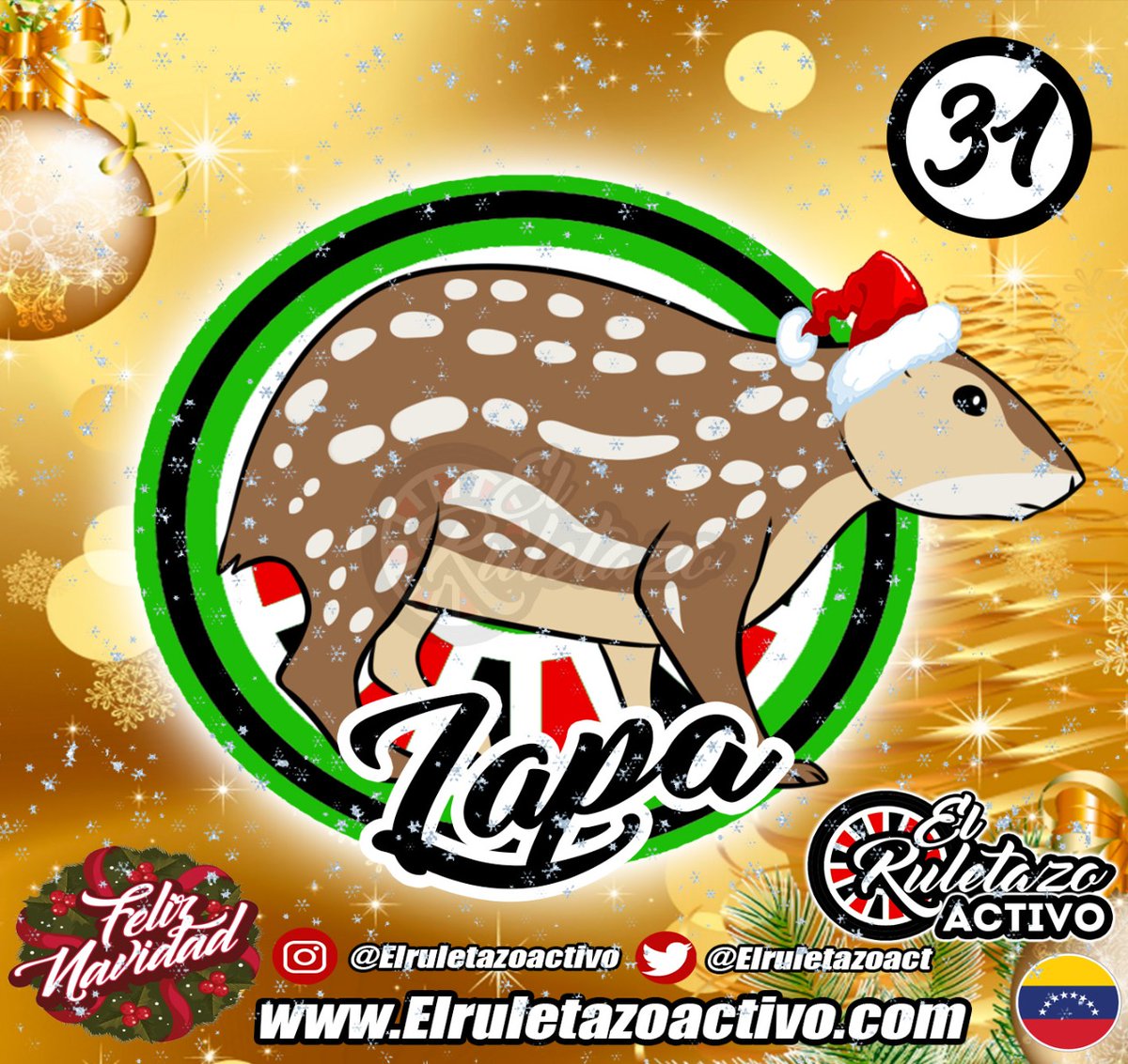 Llega  tu juego favorito si señor 
y desdé ya @elruletazoact  es la protagonista multiplicando tu apuestaa al ganar 32 veces es tu momento ya esta aquí tu juego millonario con el Ruletaz activo
31lapa
19chivo
26vaca
21gallo