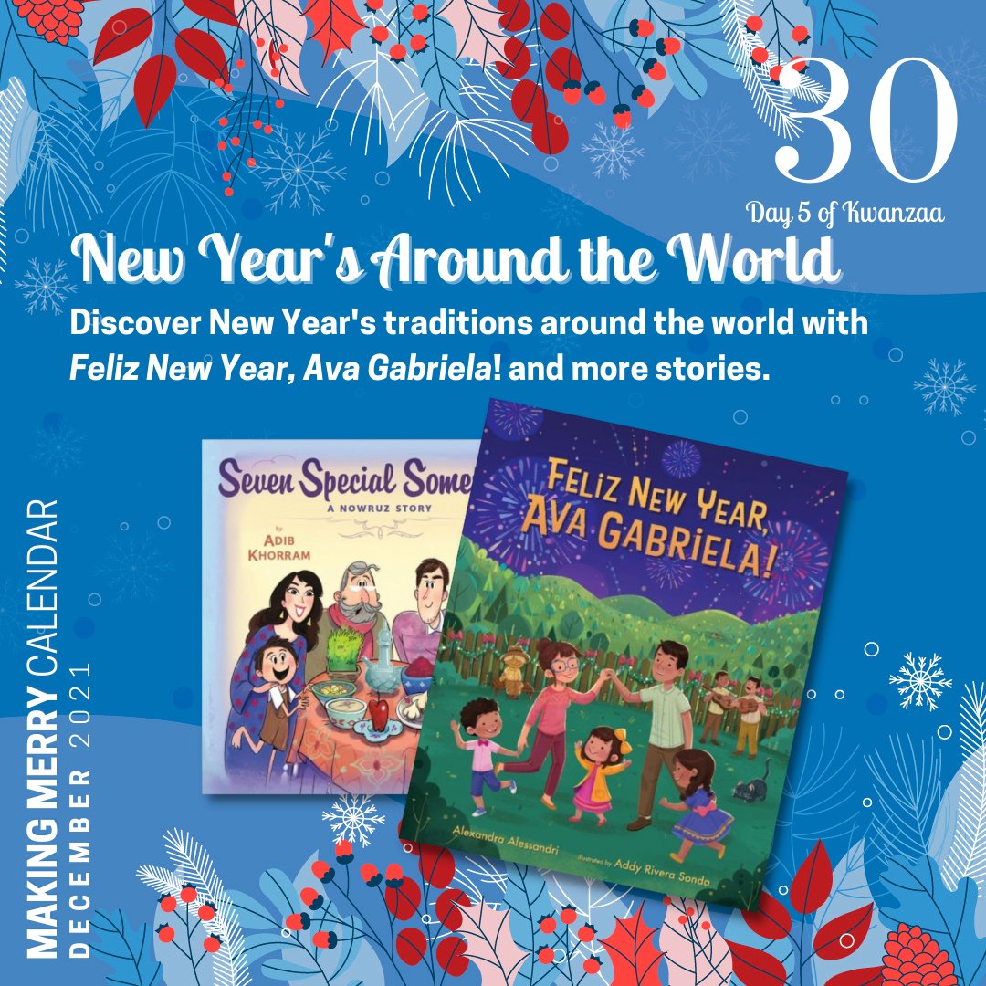 PoudreLibraries's tweet photo. The New Year begins so soon! Learn more about New Year's traditions across the globe with children's stories like Feliz New Year, Ava Gabriela, and many more! What are some of your New Year's Eve traditions?

#MakingMerry #ConnectToCuriosity https://t.co/c16NBY3osK