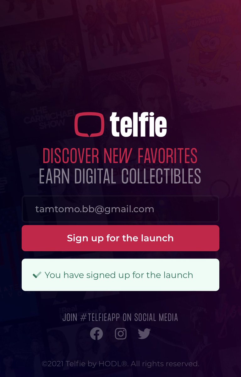 tamtomo2's tweet photo. #TelfieApp sign up new @TelfieApp for the launch - https://t.co/e83M6QvXo5 https://t.co/QFeI4yuPgH