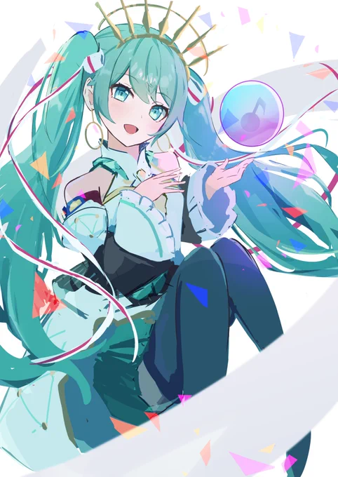 #2021年自分が選ぶ今年の4枚 
いろんなミクさんを描きました!
来年もたくさん描きます! 