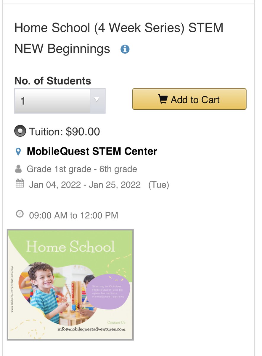 Homeschool Tuesday Openings still available. sign up today! 

mobilequestadventures.com/homeschool