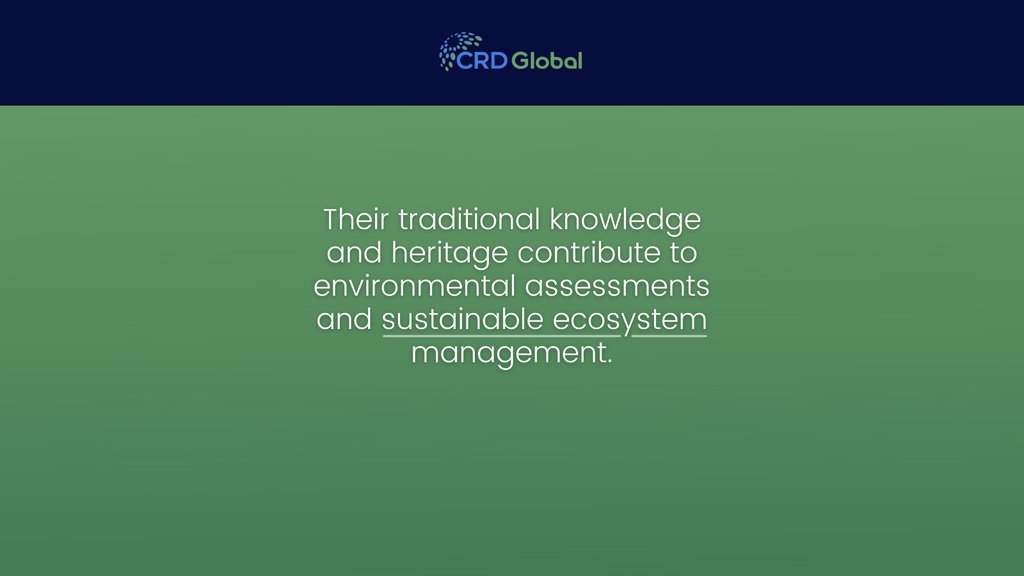 CRDglobal's tweet photo. Indigenous communities make up 37% of the world's remaining natural land. The benefits of conservation, including biodiversity protection, are due to these communities.  communities. 

Make the switch to sustainable investing today with https://t.co/7H4XFjBSGi

#fintech #esg #sdg https://t.co/bHl1zLiGg3