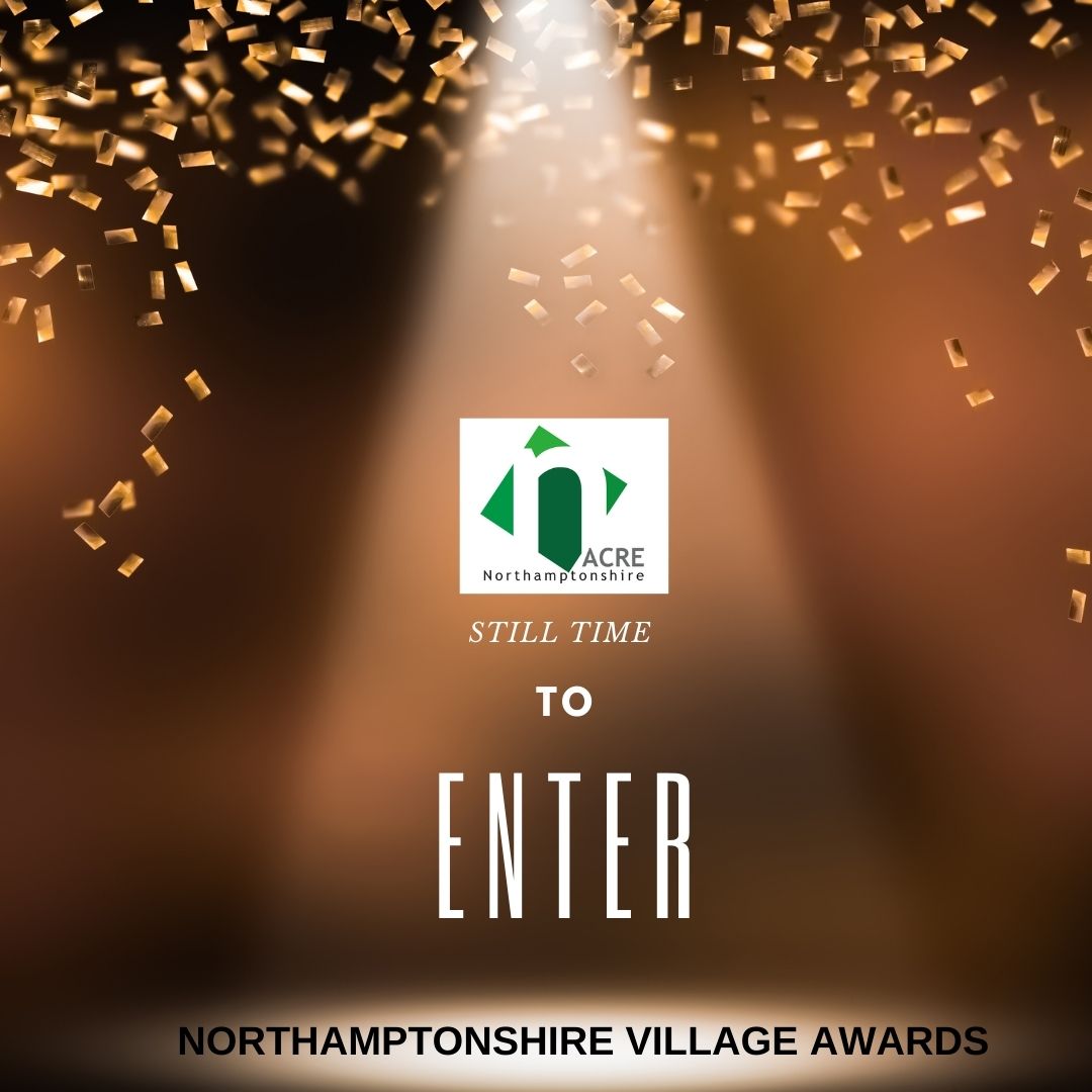 NorthantsACRE's tweet photo. There is still time to enter the Northamptonshire Village Awards 2022! Closing date is 31st January 2022.
To find out more or to enter go to: https://t.co/wjhILk8OeD
@CommunityHalls @BBCNorthampton @CPRE
#villageawards #closingsoon #timetoenter #enter #awards2022 #community https://t.co/9ljb7huawT