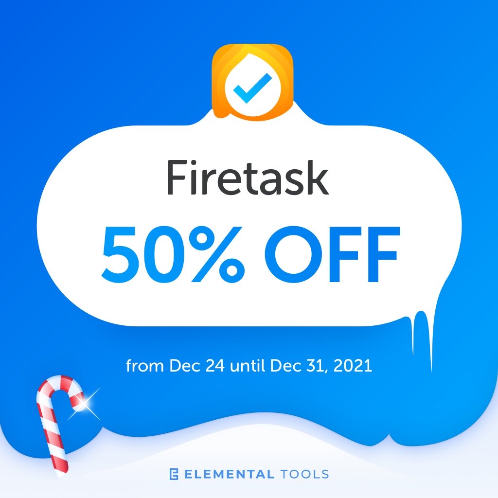 elemtools's tweet photo. Holiday #SALE ends tomorrow: all our #iOS and #macOS apps are 50% OFF including #Firetask, #Ideabook and #Inseries: https://t.co/VOVb86qcUT https://t.co/UnMOBCUVB2