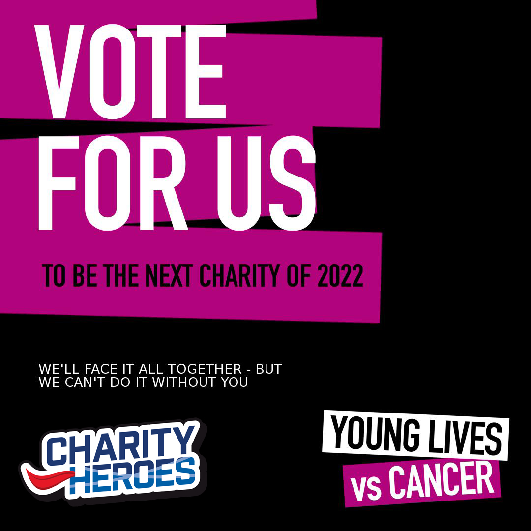 YLvsCancer's tweet image. We're in the running to be Charity Heroes 2022 Charity of the Year!

Please vote for us (it takes two ticks!) so we can help families find the strength to face everything cancer throws at them: strawpoll.com/gj9kjvpgy

Votes close tomorrow (December 31), so be quick 📆
