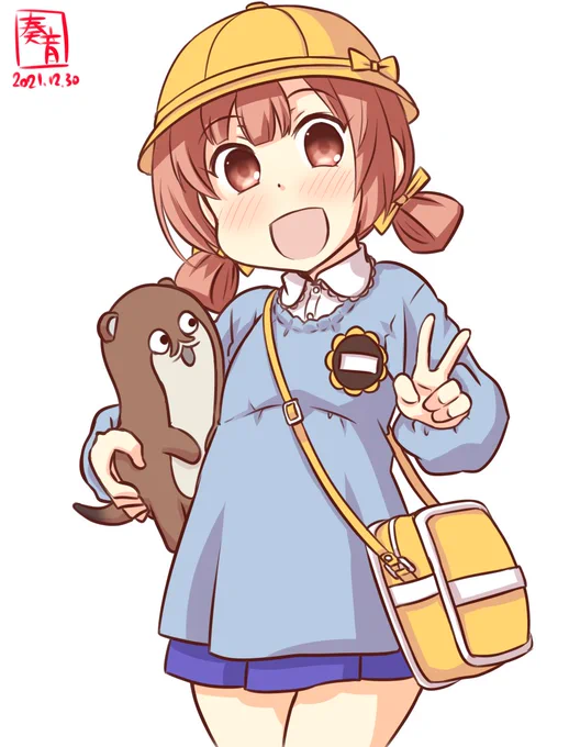 「よつ、今日も元気です! ていとく、がんばろー!」

#艦これ版深夜の真剣お絵描き60分一本勝負
#艦これ版真剣お絵描き60分一本勝負_20211230
#第四号海防艦 