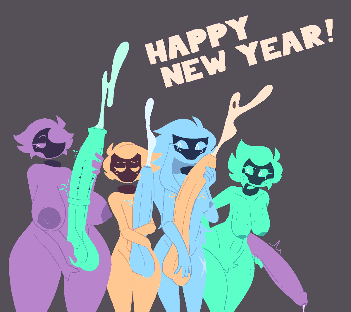 Welwraith's tweet photo. HAPPY NEW YEAR FROM THE GHOSTS https://t.co/tEBc2vb0bj