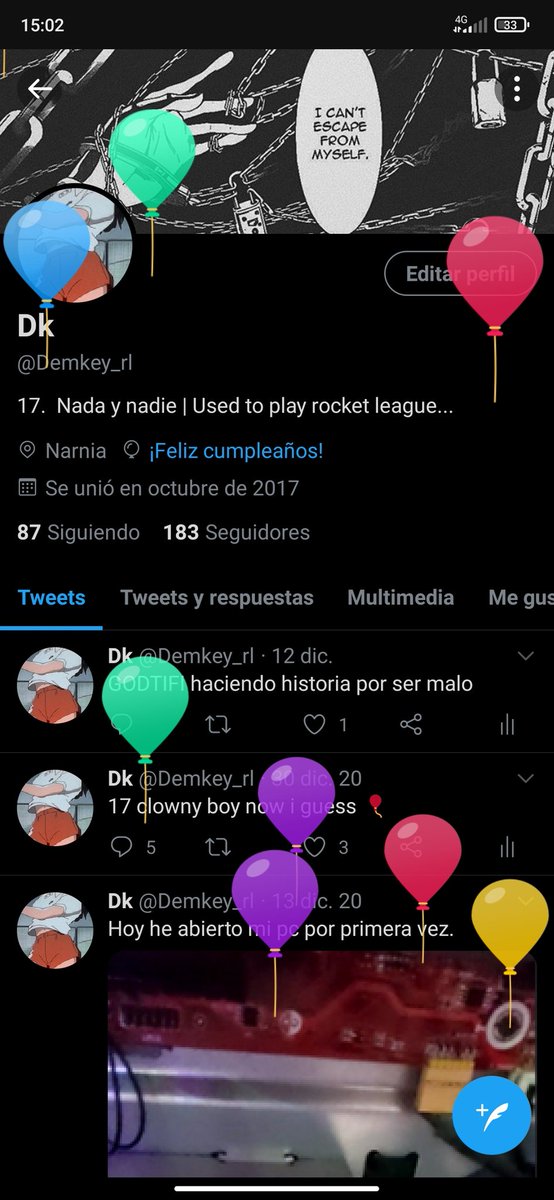 18 clowny adult now I guess 🎈💤