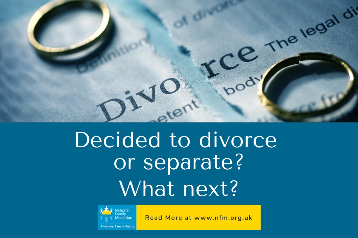 NatFamMediation's tweet photo. So you have taken the difficult decision to #divorce or #separate, but what do you do next? Here are 6 things you need to think about, to help you &amp; your family through this difficult transition: https://t.co/BGMzg8VU8w 

#familymediation #divorcing #separating #goodddivorce https://t.co/R22Sk2ibLp