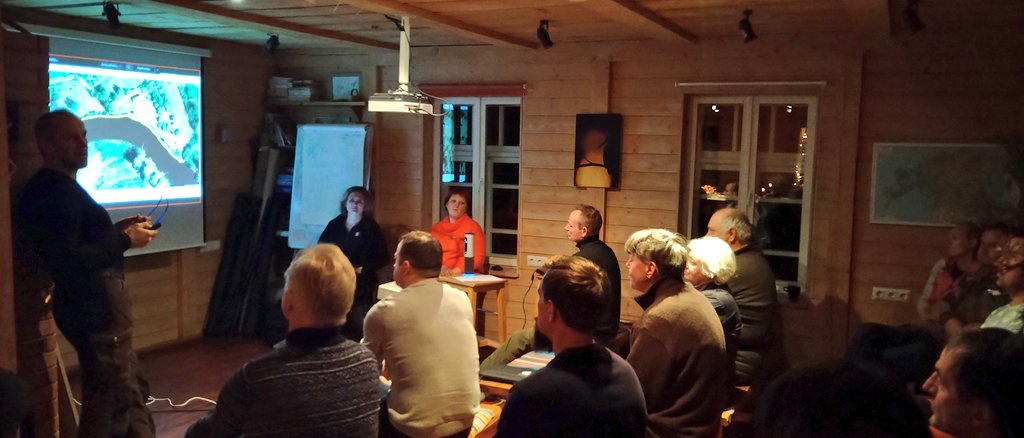 The way how a nature reserve works in Estonia. #AlamPedja NR cooperation union meets twice a year to convene government, locals and scientists. Topics as the maintainance of the #rivermeadow, habitat use of the #greatsnipe, #invasivespecies, #tourism, culture... were discussed.