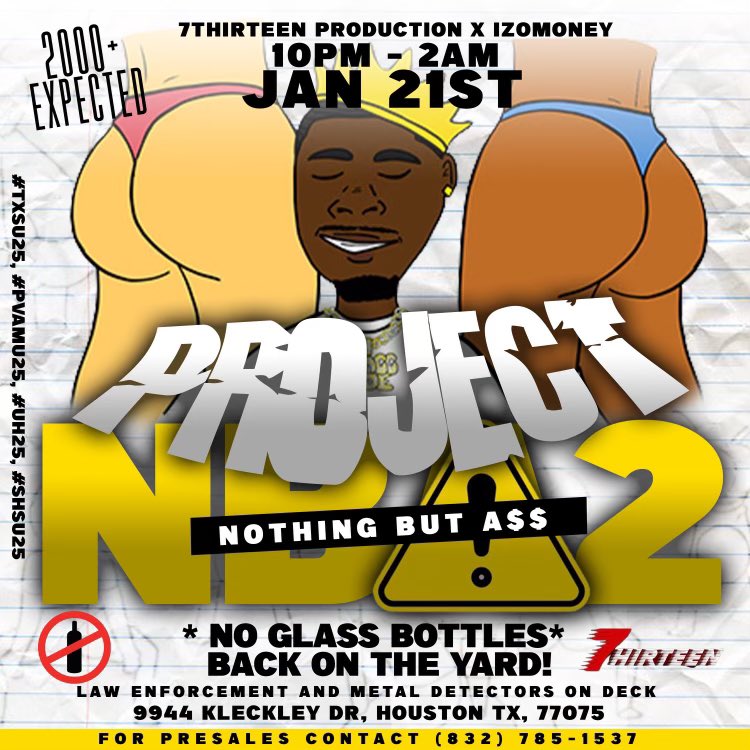 lifewithjaaayy's tweet photo. Ain’t this what y’all been waiting for?👀
#7Thirteen Presents #ProjectNBA2‼️
🚨January 21🚨
The Official Back To School Event🔥
#ProjectNBA #Txsu25 #UH25 #PVAMU25 #SHSU25 #Txsu24 #UH24 #PVAMU24 #SHSU25 #HBCU https://t.co/fdP6vRKyOY