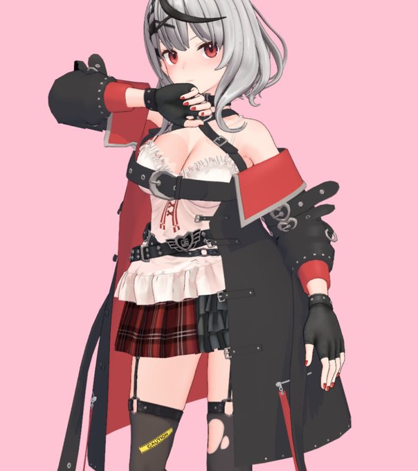 ・アウターモデリング、ウェイト塗り、ボーン、物理入れ
UV展開時にミラー適応予定なのですが
ミラー状態の方がウェイト塗りが楽なので
物理周りを先にしておきました～🤗
うん、めっちゃ沼った😇
UV展開、テクスチャをどこまでできるか⁉️ 