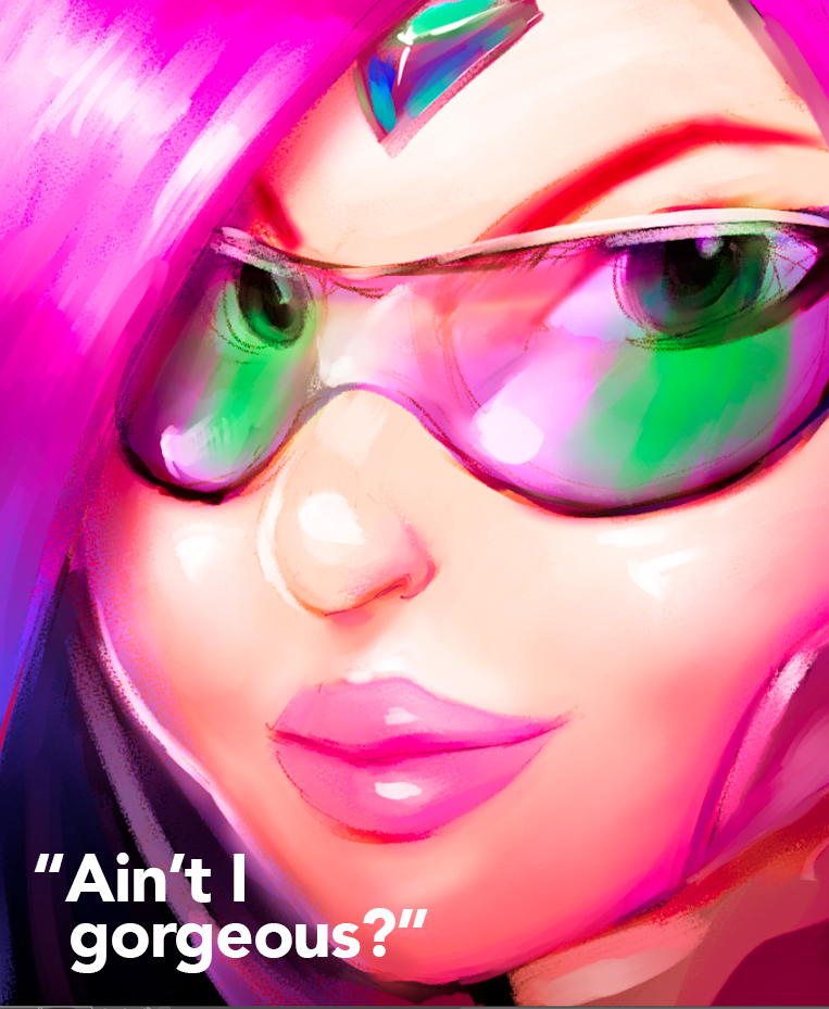 "Ain't I gorgeous?"
trying Clip Studio Paint for the first time.
#CLIPSTUDIOPAINT