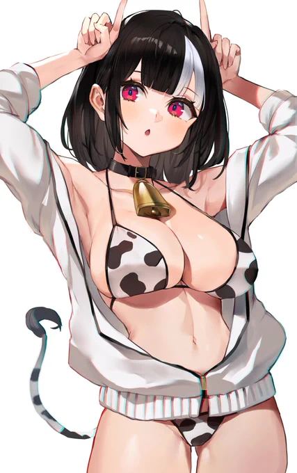 描き収め創作牛柄ビキニちゃん! 