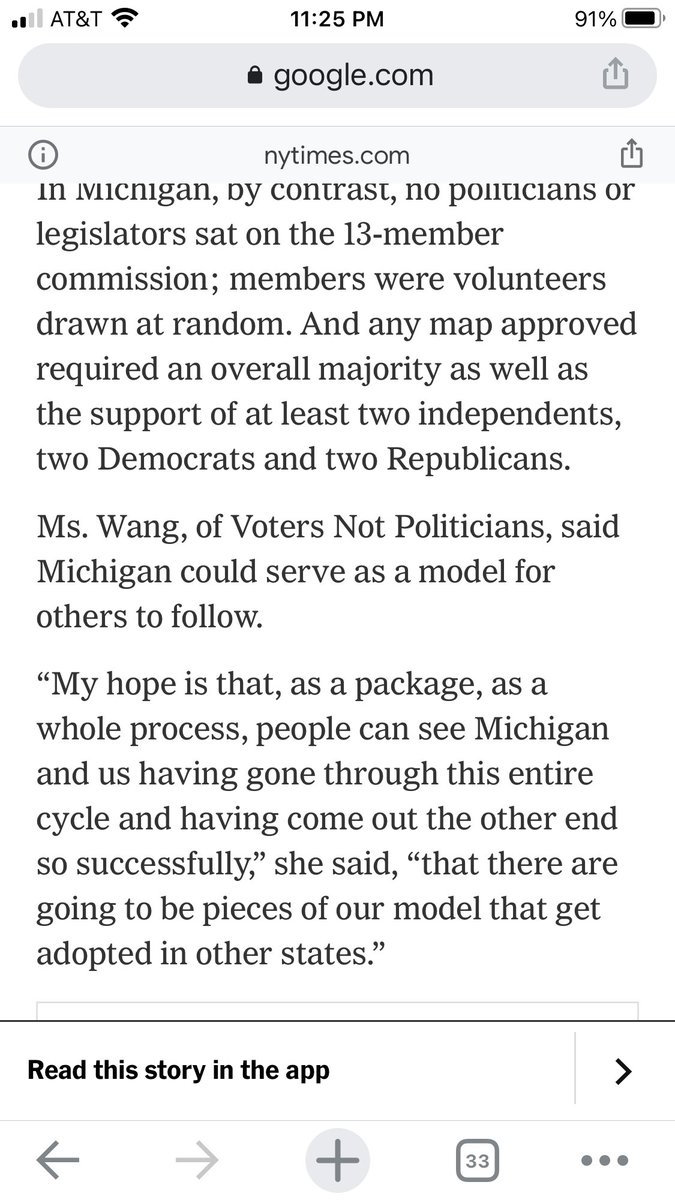 How awesome that @nytimes featured @NancyWangVotes @NotPoliticians and their incredible anti-gerrymandering work in Michigan! nytimes.com/2021/12/29/us/…