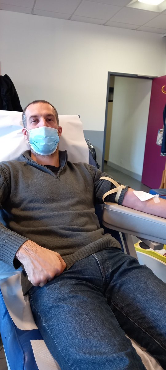 AymDeheurles's tweet image. Aujourd'hui, c'était don du sang à @EFS_dondesang de #purpan #Toulouse 
Ça prend 30 minutes, et ça peut sauver des vies.
En plus de ça, il y a un personnel très sympa.