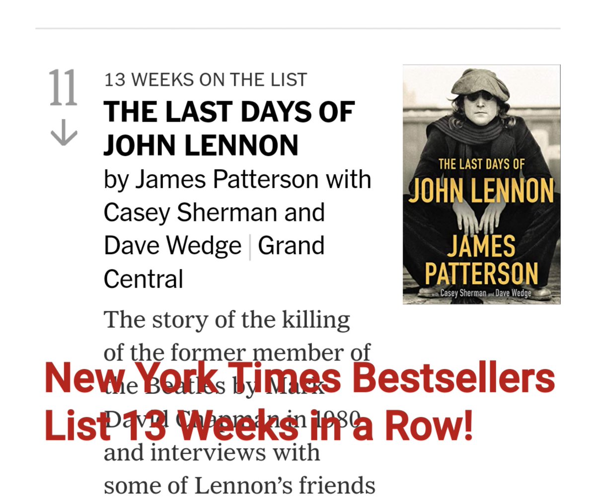 The train keeps rollin'
<a href="/DaveWedge/">Dave Wedge</a> 
<a href="/JP_Books/">James Patterson</a> 
@PeterSteinberg1 
<a href="/AnnaKMichels/">Anna Michels</a> 
<a href="/MuddHouseMedia/">MuddHouse Media</a> 
<a href="/EGVGotham/">Ellen Goldsmith-Vein</a> 
<a href="/SSandSKPodcast/">Saints, Sinners, & Serial Killers Podcast</a>