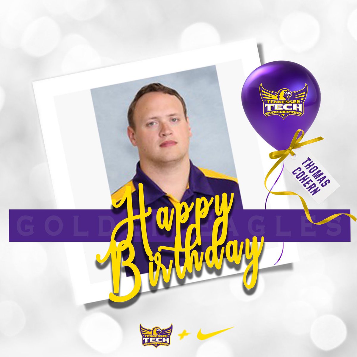 🚨Golden Eagle Birthday 🎂
Help us wish our SID, Thomas Cohern, a Happy Birthday!!💜🏀