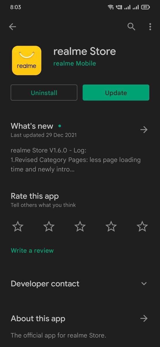 ravi3dfx's tweet photo. #realmeStore app version 1.6 rollout and app icon changed 😎✌️
#realme #daretoleap 😹 @MadhavSheth1 @FrancisRealme https://t.co/mv7zYMhwEp