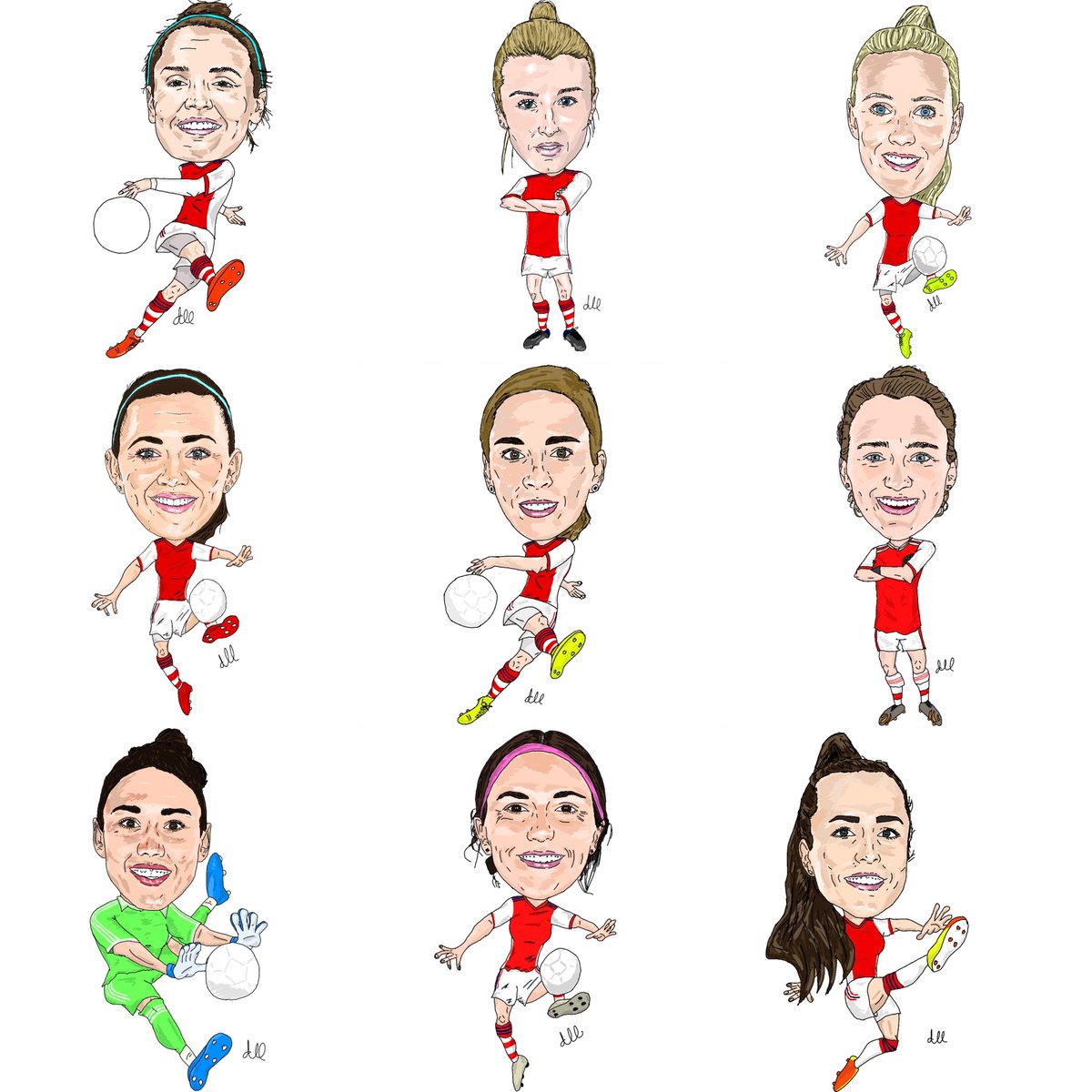 AMcD87's tweet photo. What a great year it has been to watch @ArsenalWFC - and to draw a few players too! Let’s hope for a big 2022 too! https://t.co/KHDGFY0cGe