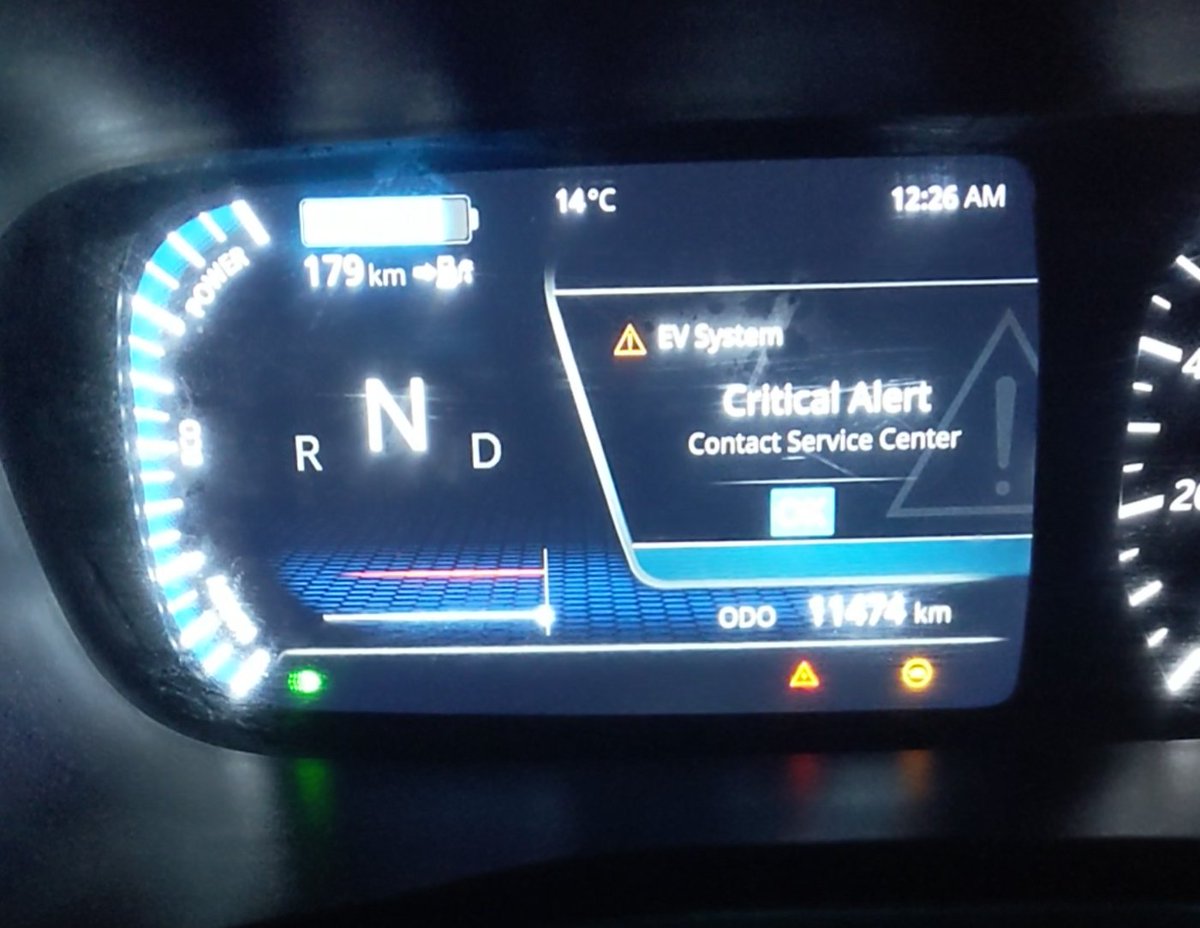 clmathuriya's tweet photo. #EVSystem critical alert issue.
It's a major issue with #NexonEV
Car doesn't start even if it's charged.
@Tatamotorsev @TataMotors_Cars https://t.co/o5YVo0sn7j