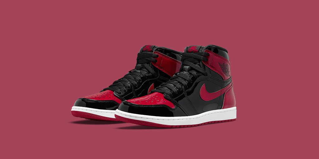 nikestore's tweet photo. An Airness colorway returns to shine like never before.

The @Jumpman23 Air Jordan 1 'Patent Bred'

Draw opens at 10am ET 🇺🇸 

https://t.co/9FRsww8OPZ https://t.co/oZFu6MTtsI