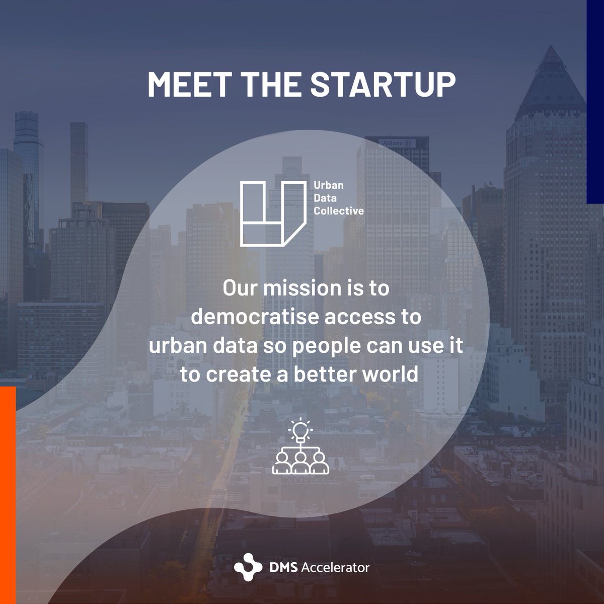 Meet Our DMS Startup, The Urban data collective, they provide solutions to facilitate the sharing of real time urban data, allowing others to unlock new value, while removing the complexities that go along with it. 🤘