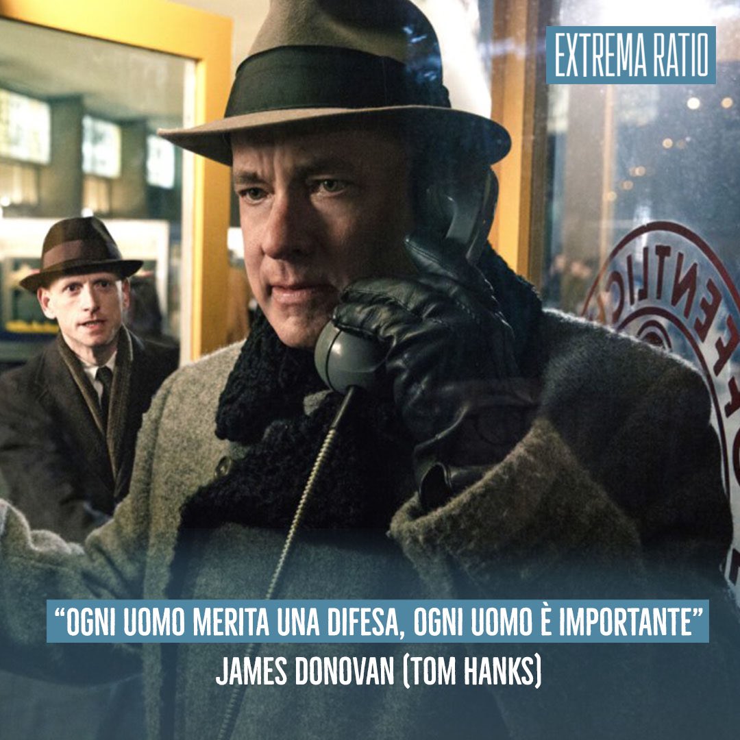 “Ogni uomo merita una difesa, ogni uomo è importante”, James Donovan (Tom Hanks, Il ponte delle spie).
In democrazia, tutti, anche il più efferato dei criminali, hanno diritto di essere difesi. Art. 24.2 Cost: la difesa è diritto inviolabile in ogni stato e grado del procedimento