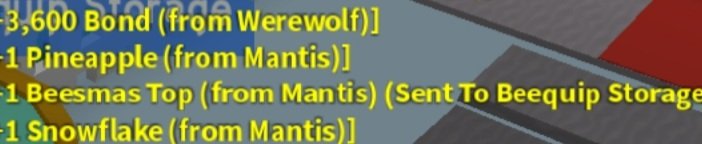 XdZafran's tweet photo. @OnettDev  i got a beequip from mantis. BSS wiki, add this. Im part of history now (maybe) https://t.co/AulDwj6gKr