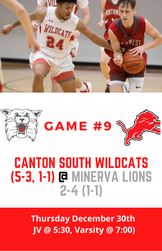 CSWildcatsHoops's tweet photo. And we're back! The Cats head to Minerva for an EBC match-up against the Lions. Come out and support our guys as they try get back over .500 in conference play. #GoCats #Family https://t.co/JZNJf17haS