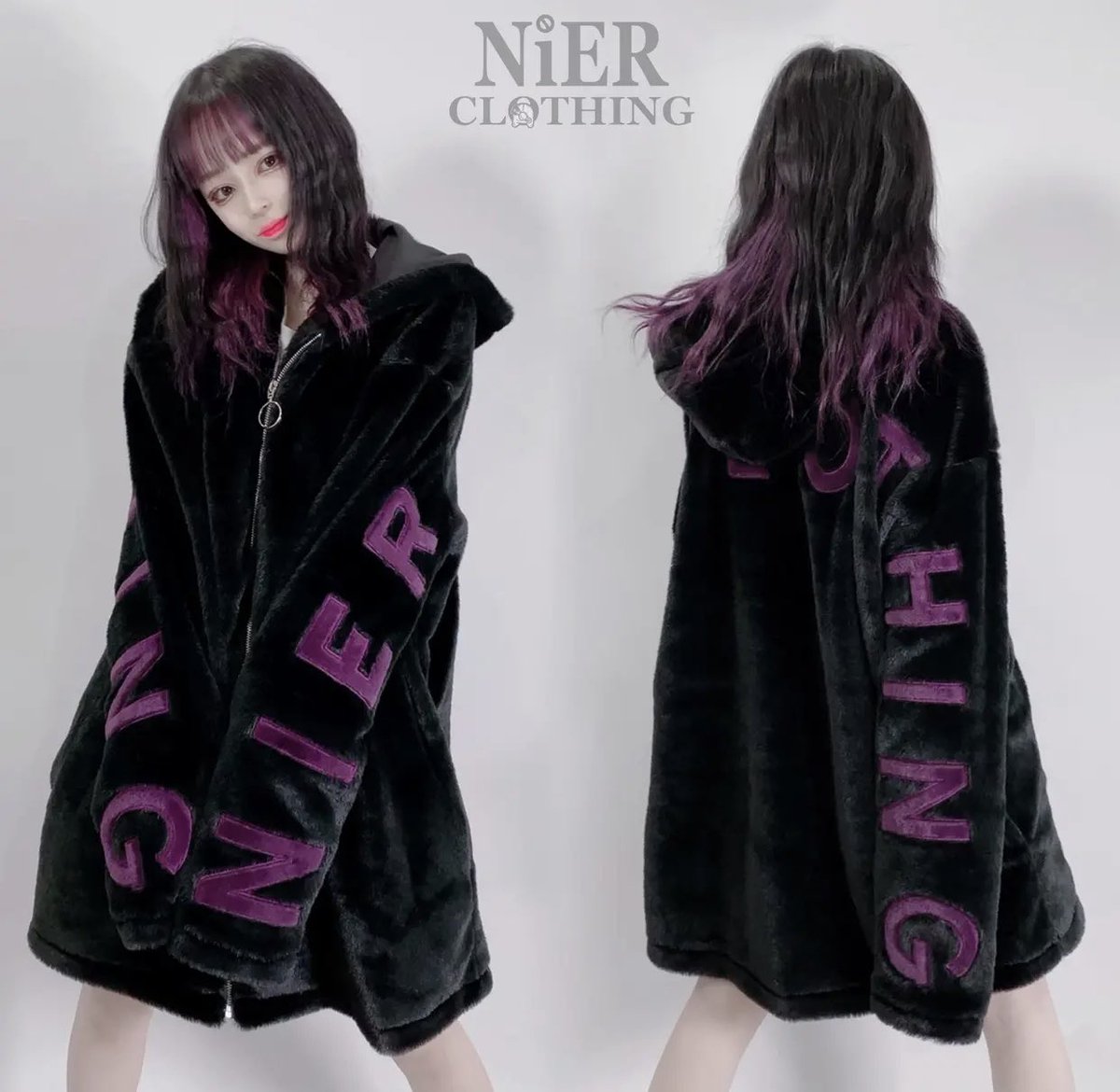 NieR_tokyo's tweet photo. 🎁大晦日プレゼント企画🎁

超ふわもこZIP OUTER
【BLACK×DARK PURPLE】

🎁3名様にプレゼント🎁

ユニセックスアイテムです🐰

◼応募方法
フォロー(@NieR_tokyo) &amp; RT
◼締切〆  本日24時

※鍵垢の方も対象内です。
こちらの商品は〆切後販売予定となります。
是非ご参加ください🙇‍♂️🙇‍♀️ https://t.co/vsLAsmRp4T