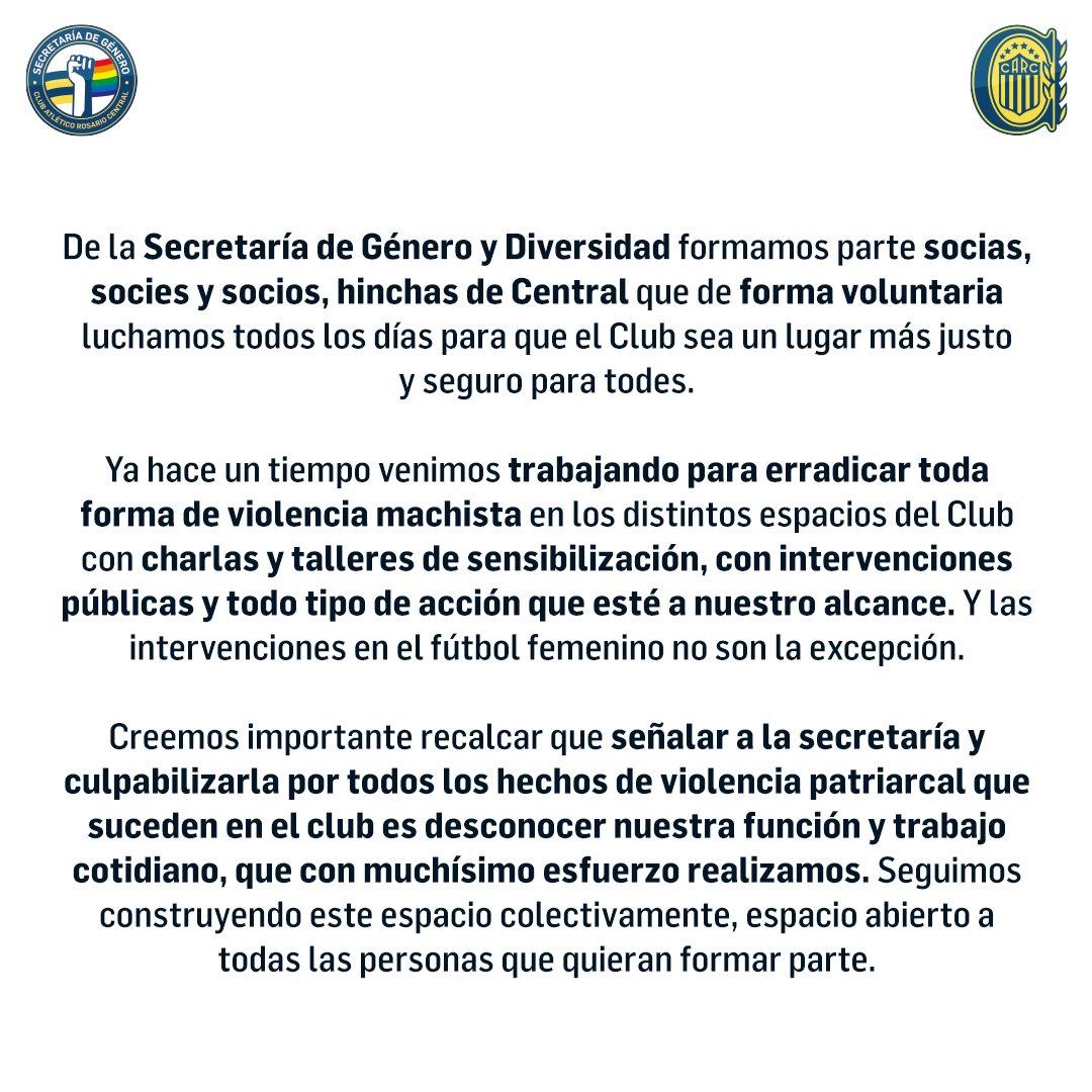 Secretaría de Género | CARC tweet media