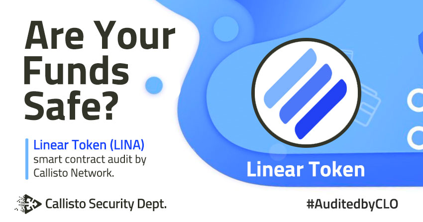 CallistoAudits's tweet photo. Are Your Funds Safe?

Callisto Network Security Department ( $CLO ) conducted the Linear ( $LINA ) smart contract security audit.

Here is the #Linear audit report:
📋 https://t.co/AB4toKZDYG https://t.co/vcAJDRf6go