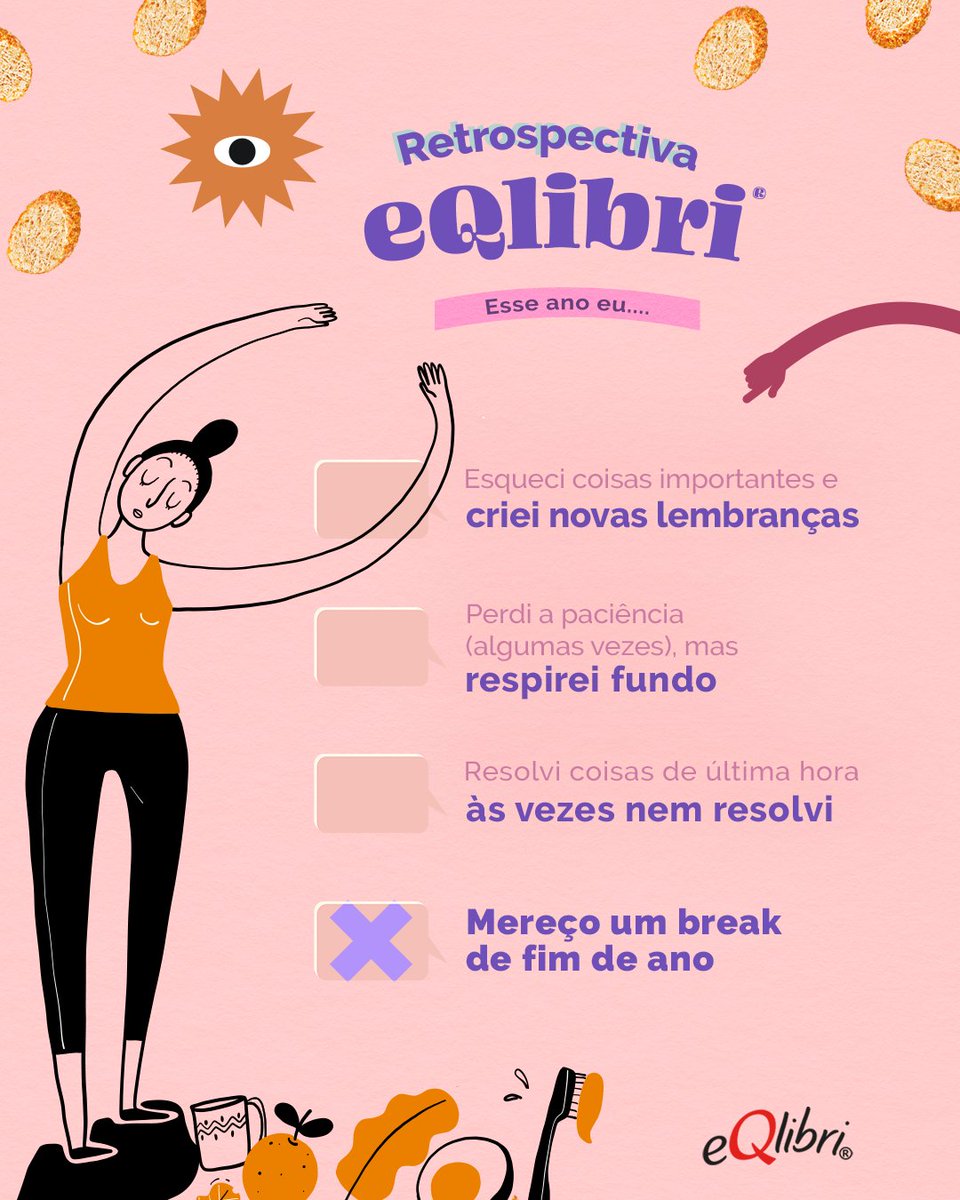 eqlibrioficial's tweet photo. Entre altos e baixos, baixos e altos, nada mais justo que fechar o ano sem culpa, afinal, todas nós merecemos um break depois de 2021! https://t.co/4XD9VVwMOw