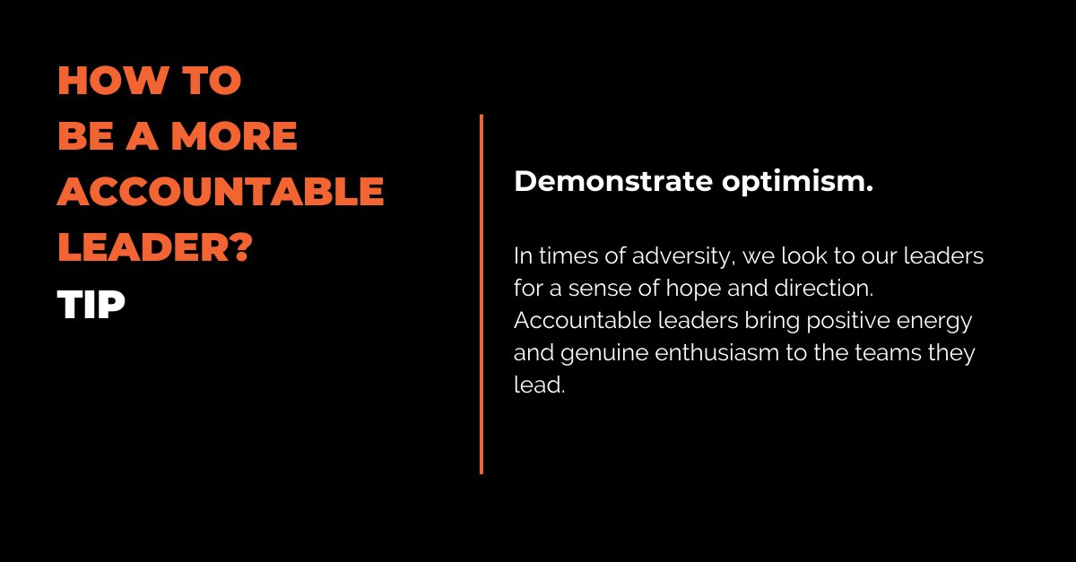 drvincemolinaro's tweet photo. Accountable leaders focus on optimism, especially during times of adversity as your teams, fellow leaders and organization all look to you for inspiration. One way to create optimism is by supporting each other’s successes. #accountableleader #community #collaboration https://t.co/lkL2hkqllm