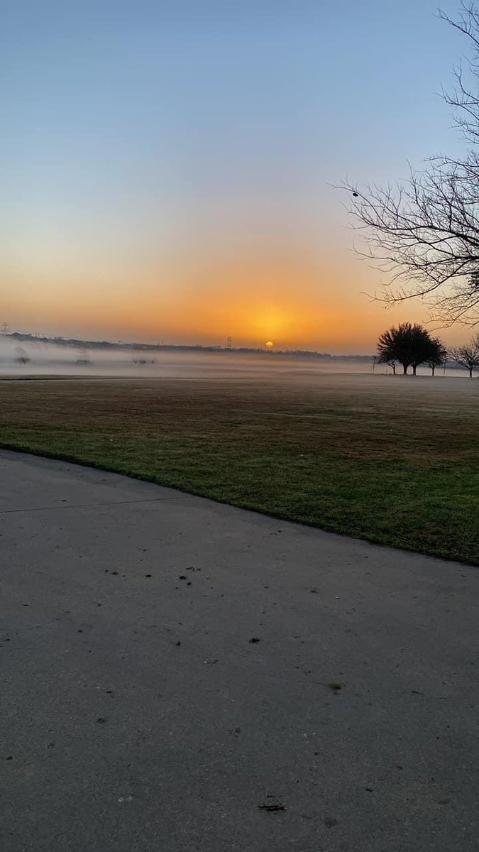 There’s nothing like a foggy sunrise at the farm!