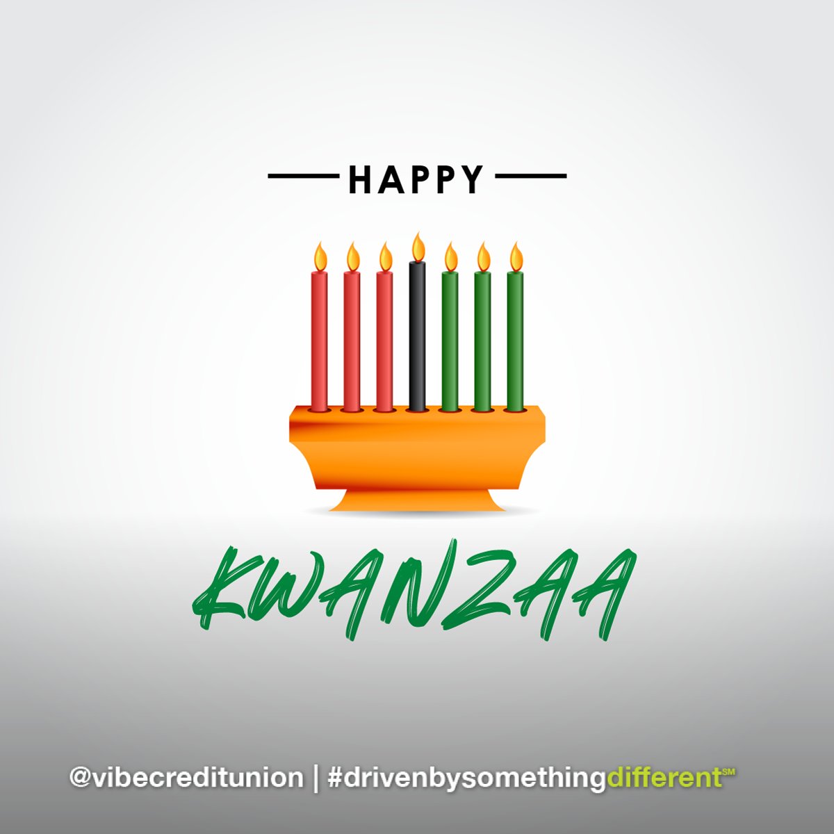 VibeCreditUnion's tweet photo. Happy Kwanzaa from Vibe Credit Union! We wish you many blessings, joy, and prosperity.
#kwanzaa #drivenbysomethingdifferent https://t.co/RGYRqR9m8c