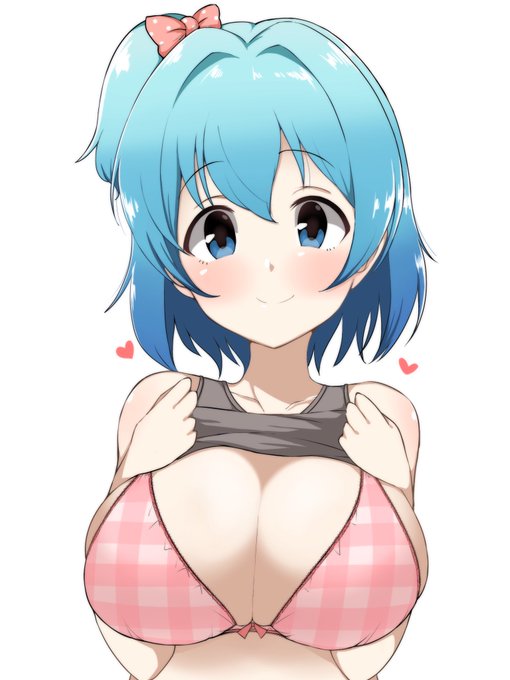 ( ' ∪ ` *)チェック柄のかわいいブラジャー見せてくれる陽奈ちゃん 