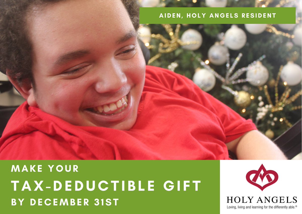 There is still time left to make your tax-deductible gift. Please help bring joy and smiles to our residents, like Aiden. 

For more information, go to HolyAngelsNC.org/joy

#ThankYou to all of our very generous supporters! You are a part of this mercy mission!