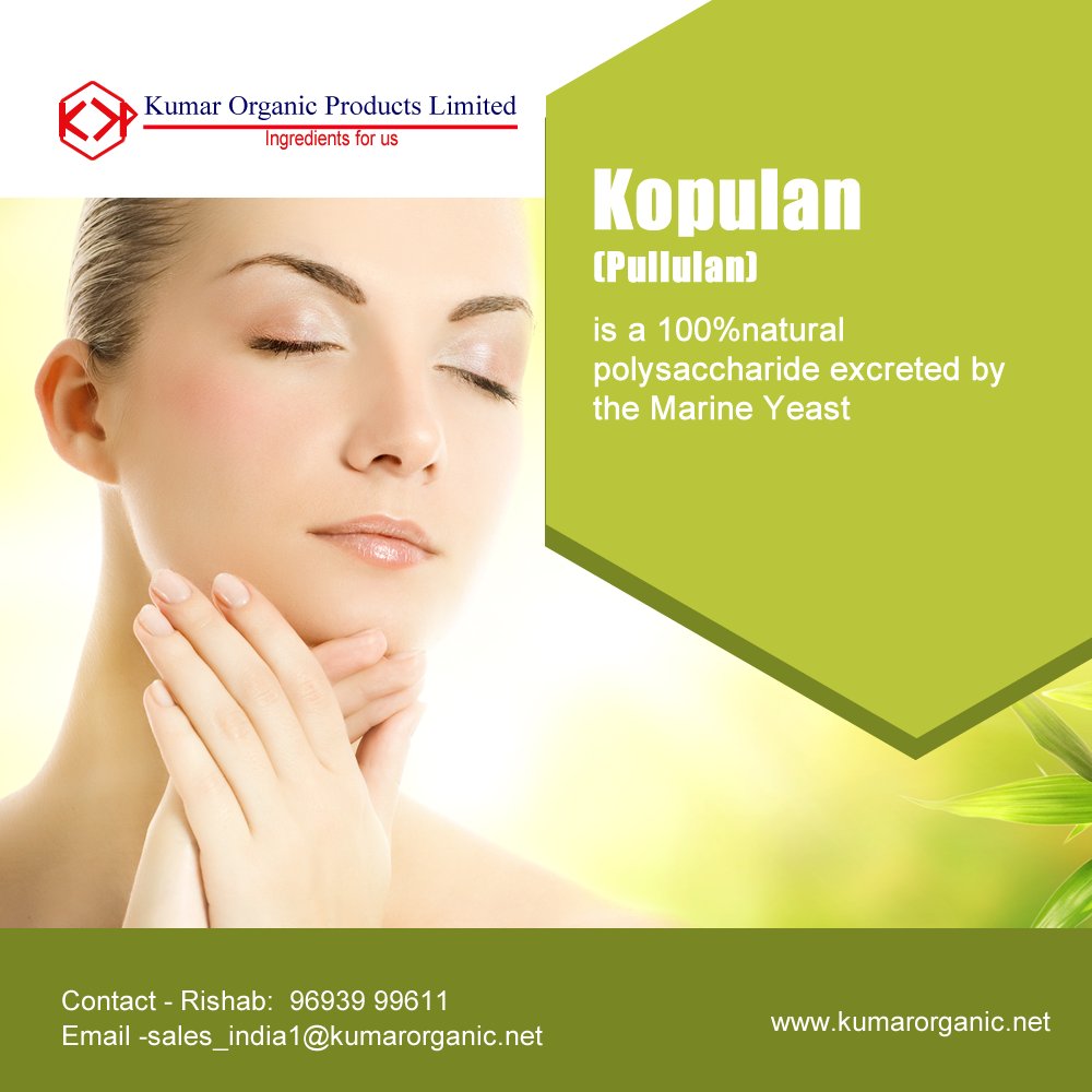 KumarOrganic's tweet photo. (Pullulan) is a 100%natural polysaccharide excreted by the Marine Yeast: Aureobasidium pullulans,
Product Link: https://t.co/ujIu17f88B
#cosmetic #food #pharma #ingredients #pullulan #India https://t.co/nztFuVxlUa