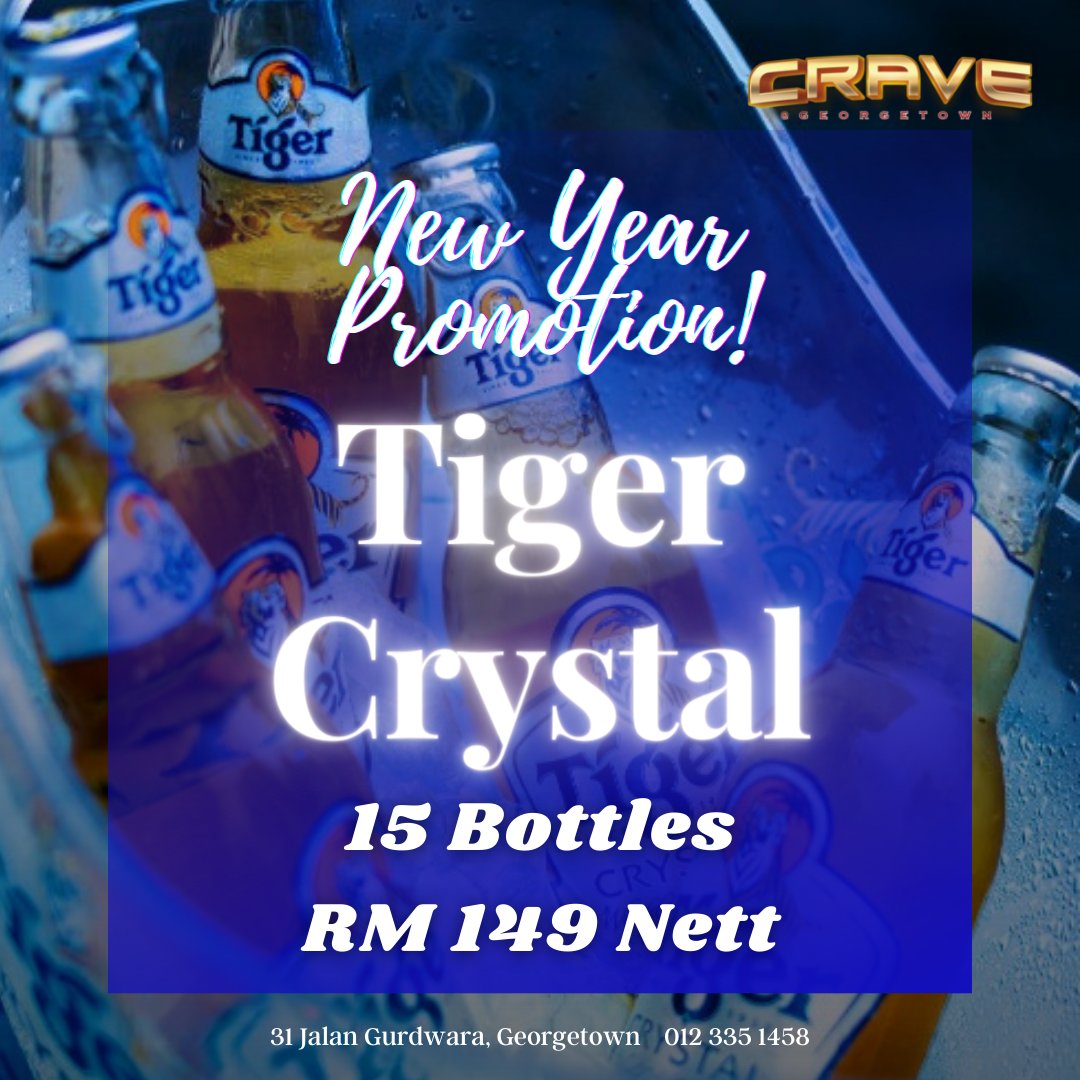 CraveGeorgetown's tweet photo. Let us have a ROARING New Year together! 
#beertime #food #penang #penangisland #penangfoodie #penangstreet #penangstyle #affordableluxury #affordablestyle #affordableprice https://t.co/M3Md5lQUcN