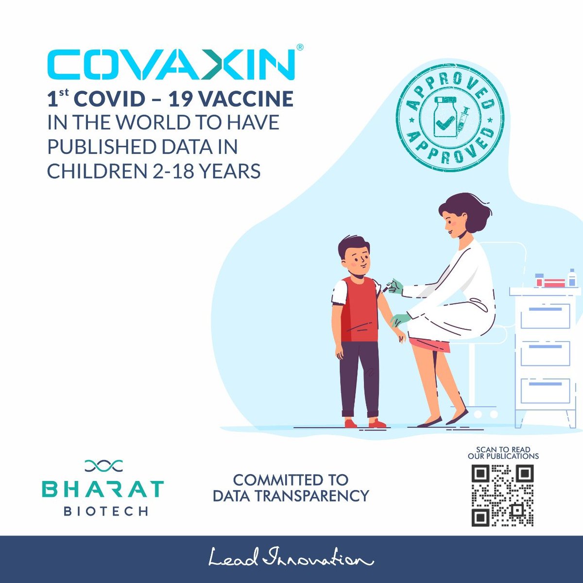 BharatBiotech's tweet photo. Immunogenicity and safety of an inactivated SARS-CoV-2 vaccine (BBV152) in children from 2 to 18 years of age: an open-label, age-de-escalation phase 2/3 study

https://t.co/9uSjIsWplS

#covaxin #covaxinapproval #childrensafety #covid #COVID19 #covid19vaccine #BharatBiotech https://t.co/5PTvY3gThe