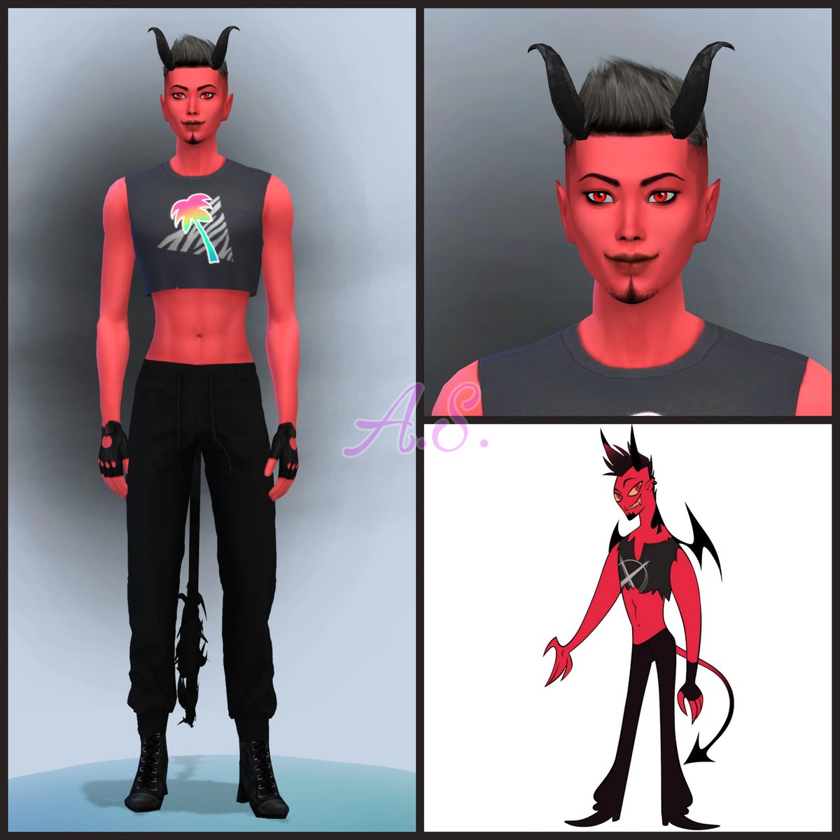 Asher_Savoia's tweet photo. Ace - The Sims 4 - Helluva Boss
 
I forgot to put the wings on to take the pictures 😔

#HelluvaBoss #VerosikasCrew #Ace #AceHelluvaBoss #HelluvaBossAce #thesims4 #TheSims #verosikamayday https://t.co/8k3LztLu8m