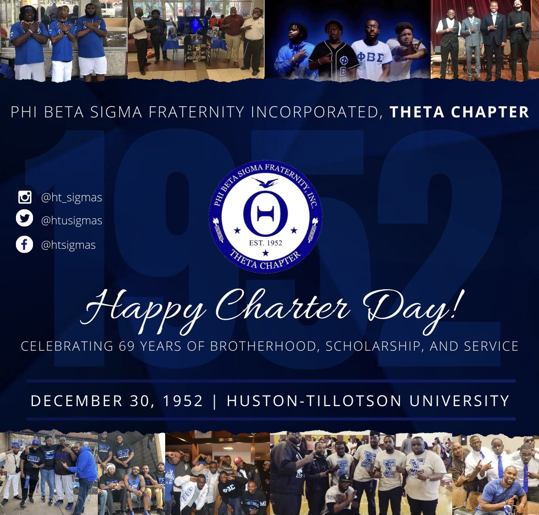 HTUSIGMAS's tweet image. Happy Charter Day to brothers of the Theta Chapter. Celebrating 69 years of Brotherhood, Scholarship, and Service. 
#ThetaChapter #HTSigmas #Gomab #1952 #pbs1914