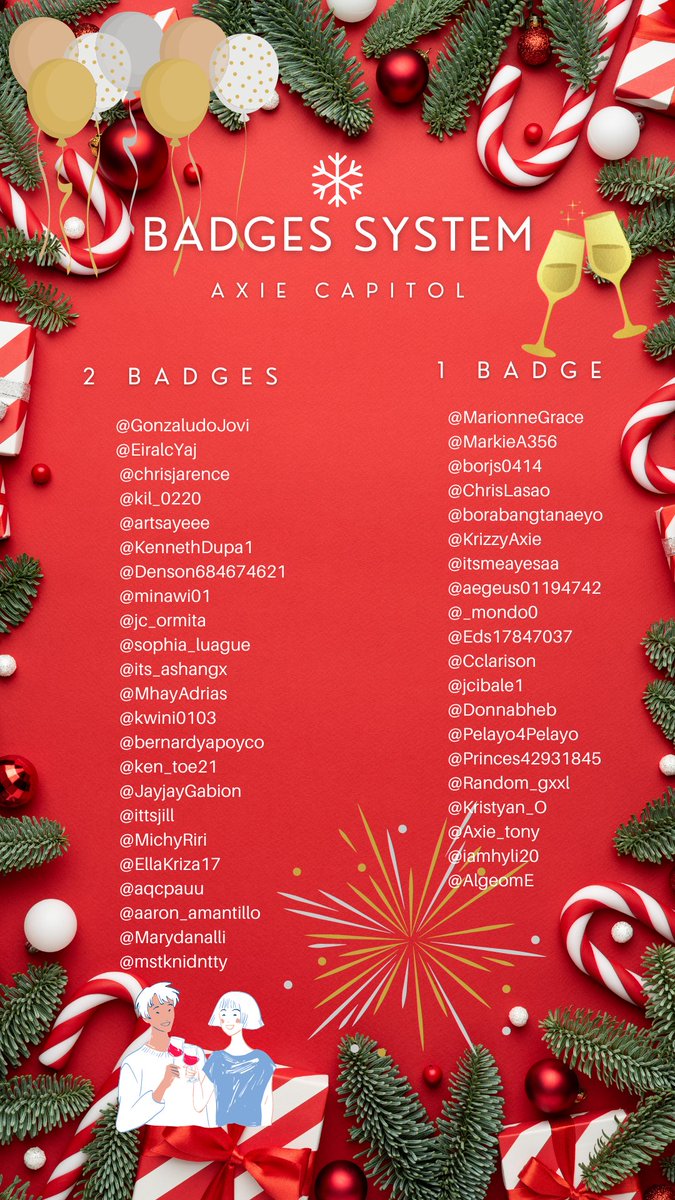 ch3rry_2121's tweet photo. @AxieCapitol Badges System

Hi everyone!!! Here’s an UPDATE to the Badges System status 📈

Please continue to support this lovely community! ❤️ 

We are looking forward to see all of you again in year 2022! ❤️ https://t.co/47hiN9dbM8