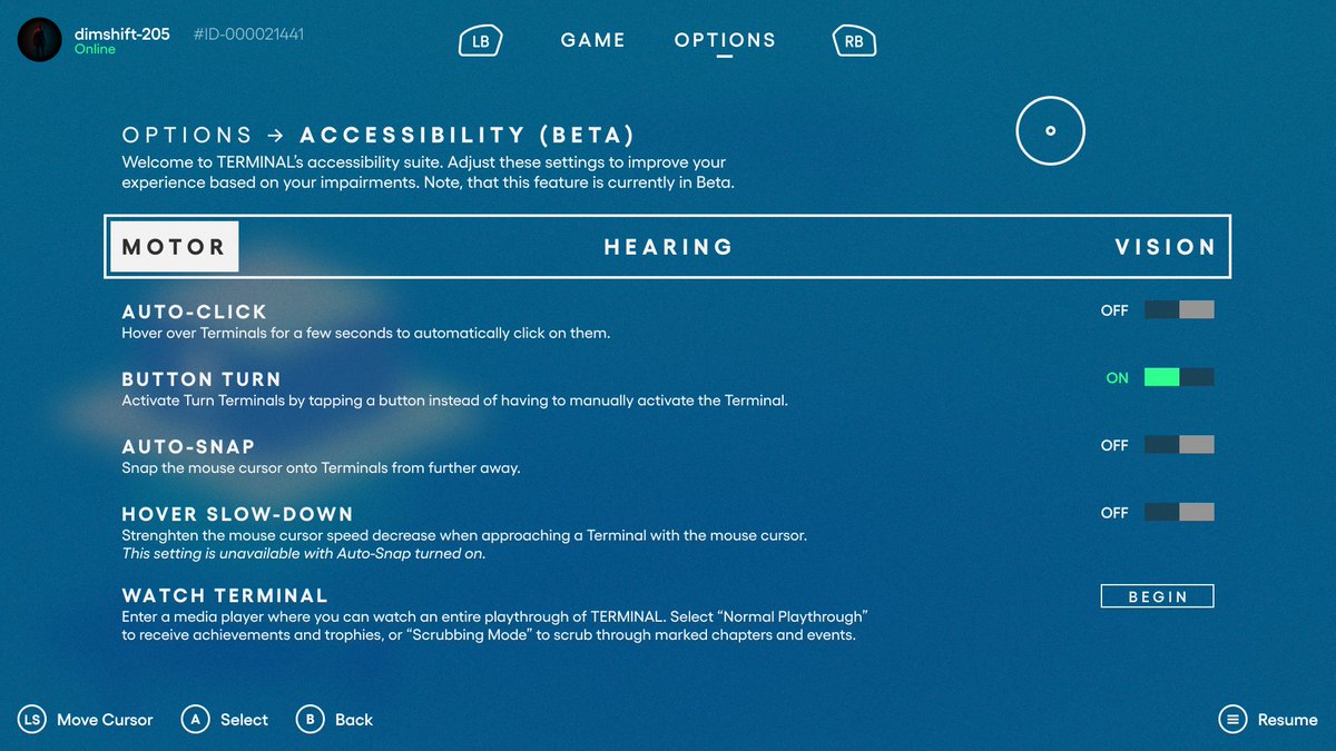 daaandev's tweet photo. Very happy to announce that @terminalpuzzle will come with a pretty extensive accessibility suite! Connect your way through the game how you feel like it, or watch an entire fully-featured playthrough instead. #gamedev #accessibility #terminalgame https://t.co/M9tDhtxD3X