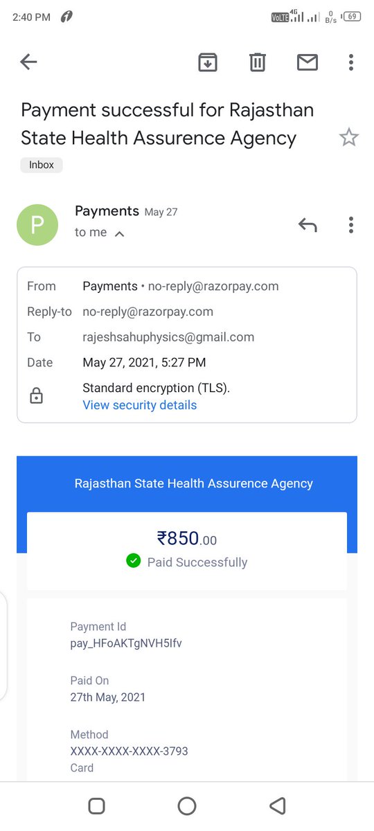 When I open it to check my status it is shown again for payment. Please resolve this issue

I make payments on 27-may-2021 for one year . three months gone already if still this issue is not resolved, please refund the money..
<a href="/RajCMO/">CMO Rajasthan</a> <a href="/ashokgehlot51/">Ashok Gehlot</a> <a href="/RajSampark/">Rajasthan Sampark</a> @Chiranjeevi_Gov