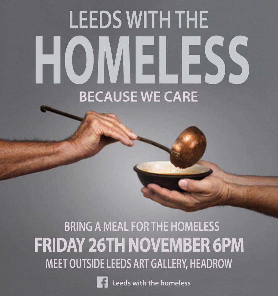 Final project of the year is this Friday 31st December at 6pm. Please get in contact for more details #Leeds #Leedscitycentre #volunteer #HelpingHand #HelpingOthers