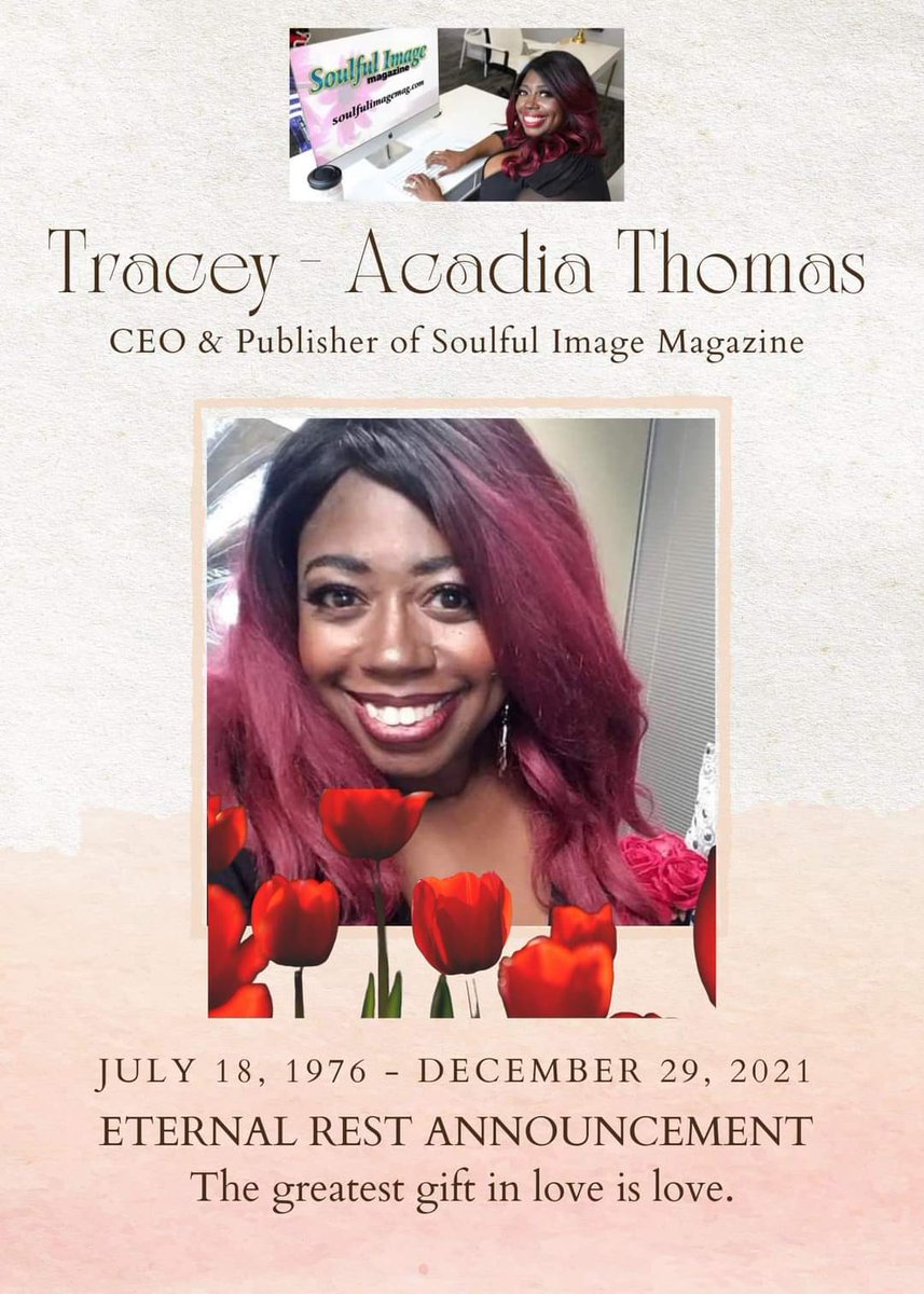 CherylNembhard's tweet photo. I'm numb. Saying an unexpected good bye to this incredible Mother, Sister, Friend and Supporter of so many in the Community. I can't imagine what your husband &amp; boys are going through right now. 
My heart aches.  I hate covid. 💯
#RIPTracey 💔😭🕊 https://t.co/R9ezmlZAjS