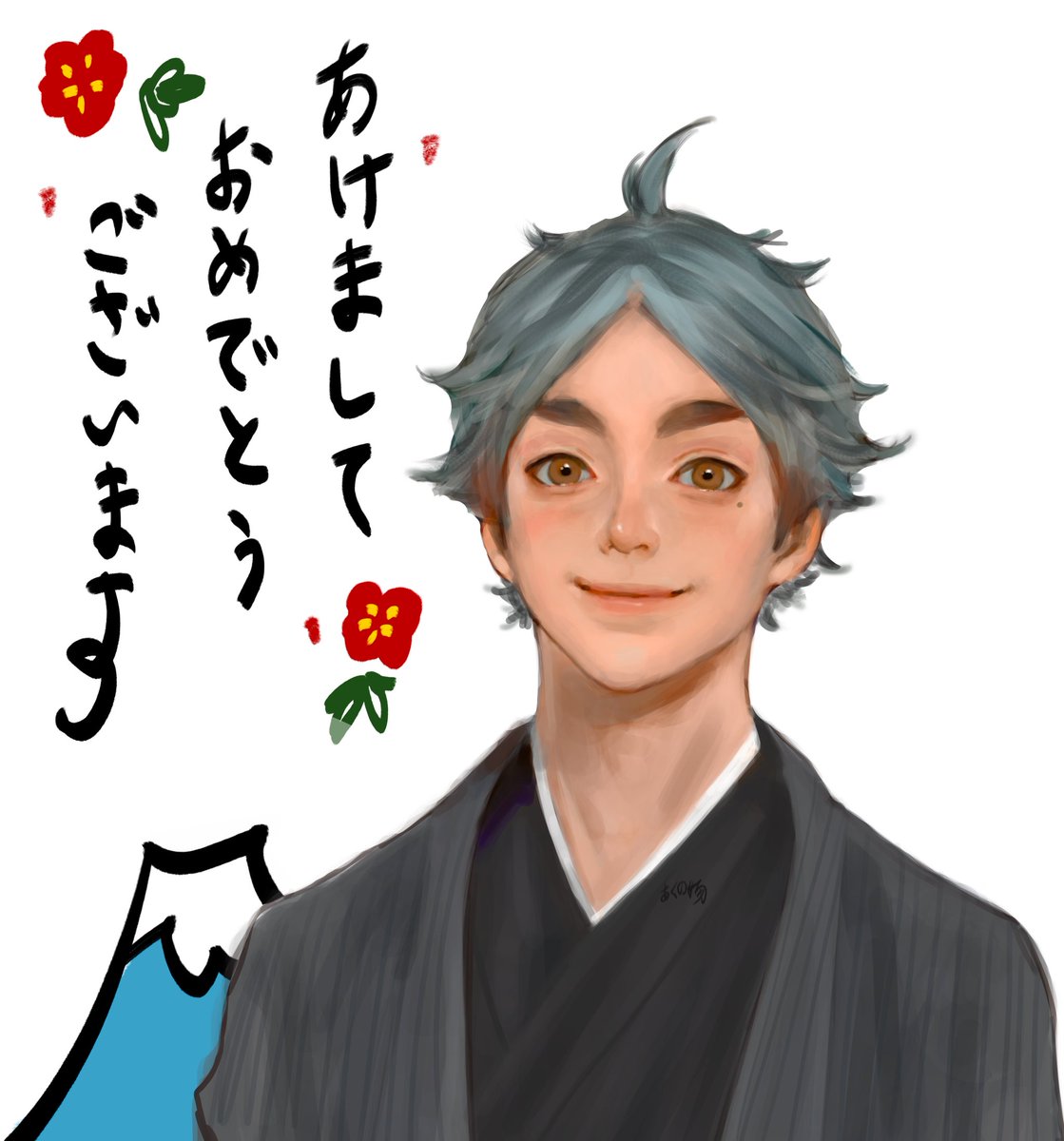 #sugawara #haikyuufanart #hq_anime #fanart #digitalart #sugawarakoushi 
happy New Year, ne!